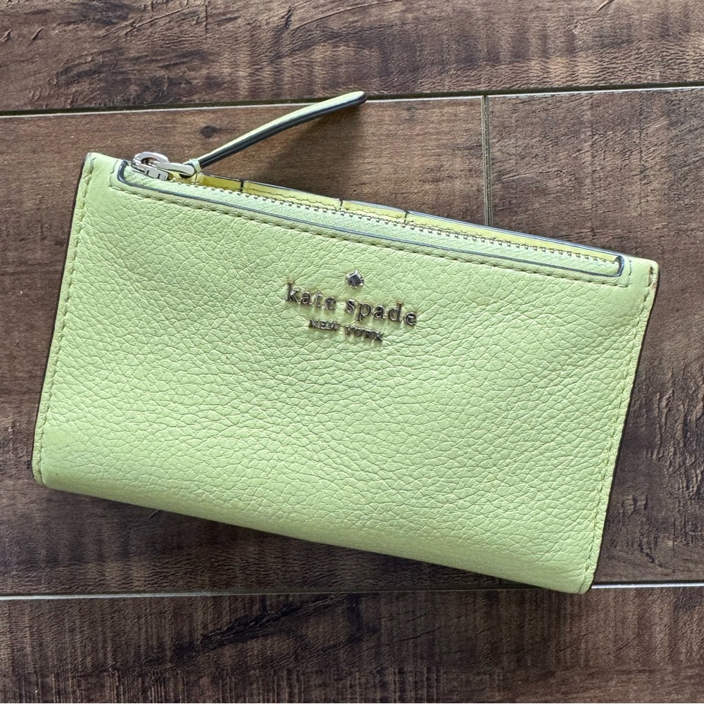 Kate Spade slim bifold wallet eva limelight (yellow)